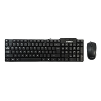Le moins cher ordinateur d'affaires filaire clavier souris Combos anglais arabe filaire clavier et souris ensemble