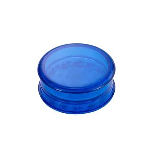 Broyeur de fumée en plastique de 60mm, avec Logo personnalisé, 2 pièces, pièce de couche de tabac, broyeur de fumée coloré, broyeur en plastique de haute qualité