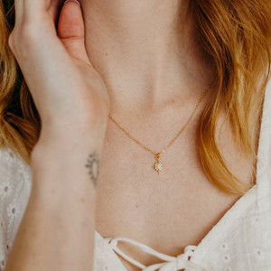 Collar de plata de ley 925 con colgante de estrella de Keira, Gargantilla de ópalo - Product Image 5