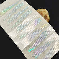 Autocollant Holographique Écailles de Poisson ALPHA Haute Intensité - Décalque Réaliste en PET pour Leurre de Pêche DIY