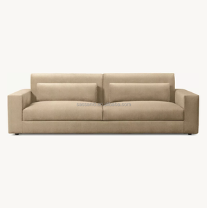 Sassanid OEM Design italiano modernista di lusso soggiorno Performance tessuto lino Lugano divano - Product Image 6