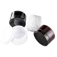 Bocaux en plastique pour beurre corporel, vides, en PET, pour soins de la peau, crème pour le visage, avec couvercles, ambre, 300 ml, 400 ml, 500 ml, emballage cosmétique, Guangdong LG