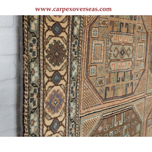 Tapis authentiques en coton marron faits à la main pour les couloirs des hôtels, le salon et les animaux de compagnie. - Product Image 5