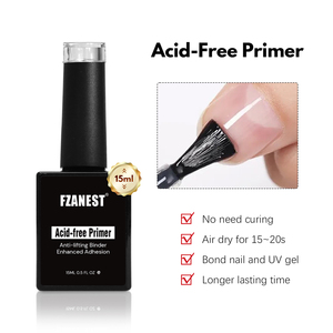 FZANEST UV Gels <span class=keywords><strong>Agent</strong></span> de liaison supérieur à séchage rapide Empêche l'écaillage Apprêt non acide Gel acrylique Vernis à ongles Solution d'apprêt pour ongles - Product Image 3