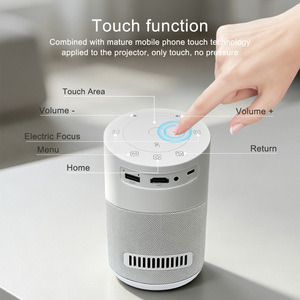 Projecteur portable alimenté par batterie Android 14.0 avec fonction de lecture sans fil intégrée, WiFi intelligent, BT, cinéma maison, projecteur - Product Image 5