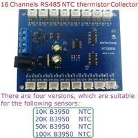 Enregistreur de température sans papier NT28B16 16 canaux RS485 Modbus RTU, capteur NTC, courant <20mA