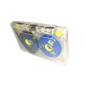 Cinta magnética de 45 minutos y 24 bits, impresa en azul, tipo I, con carcasa transparente, para cintas de cassette abiertas, para hacer mixtapes retro, regalos DIY. - Product Image 4