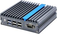 Ordinateur embarqué sans ventilateur, PC industriel J3710 J3160 IX17, 2 ports LAN, 2 ports DP, 2 ports CAN extensibles, large plage de tension 9-36V, fabriqué en Chine