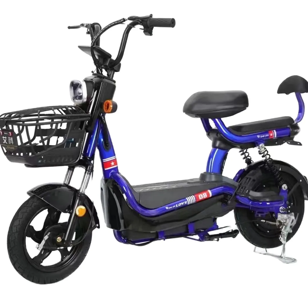 최신 스타일 14 인치 전기 자전거 페달 48v 350W 리드 산 성 배터리 전기 도시 자전거 고품질 도매 전용