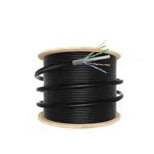 สายเคเบิลอีเธอร์เน็ต LAN Cat6 UTP สีดำ ความเร็วสูง ขนาด 24awg ความยาว 305 เมตร สายสื่อสาร PVC พร้อมทองแดงเปลือยสำหรับการเชื่อมต่อเครือข่าย - Product Image 1