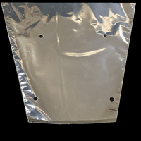 Sac d'emballage en plastique transparent en CPP trapézoïdal pour bouquet de fleurs fraîches, imprimé vert personnalisé, recyclable, haute qualité, Jufeng