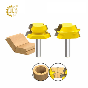 Juego de brocas para enrutador de cortador de espiga para mortaja de <span class=keywords><strong>8</strong></span> caras 8mm 12mm 12,7mm diámetro del vástago - Product Image 3