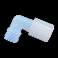 Raccord coudé PFA 90 de haute pureté, résistant aux produits chimiques, connecteur de tube de laboratoire, préparation d'échantillons pour digestion par micro-ondes (NPT OEM)