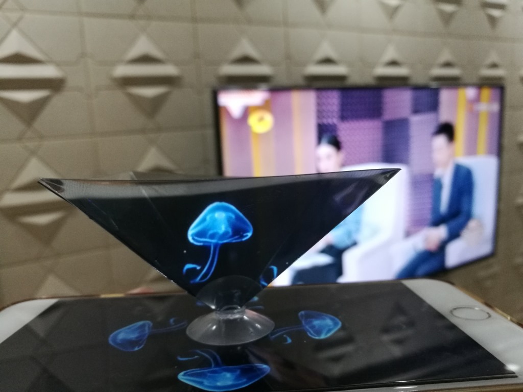 6 Sets DIY Pyramid Hologram Projector Kits For Smartphones Educational
