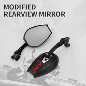 Espejo Retrovisor Ovalado Ampliado <span class=keywords><strong>ASV</strong></span> Reflector AOS4 para Motocicleta Eléctrica, con Aleación de Aluminio ABS para Niu Yadea Ninebot Long Rod - Product Image 6