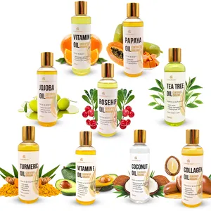 Private Label Organic Brightening Papaya Body Oil Leave Skin Glowing Jojoba Face And Body Oil Skin Care serum