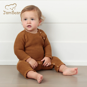 Nouveau-né pull Onesie bébé barboteuse tricot bébé dors 100% coton bio infantile tricot une pièce bébé <span class=keywords><strong>Nesie</strong></span> - Product Image 6