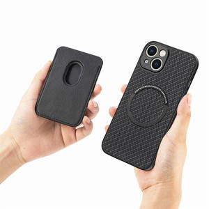 Téléphone sans fil magnétique carte de charge portefeuille couverture en cuir PU étui de téléphone pour iPhone 17 16 15 14 13 12 11 - Product Image 4