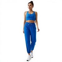 Soutien-gorge de sport respirant à maintien élevé pour femme avec bretelles croisées en Spandex/Nylon pour la danse et le fitness