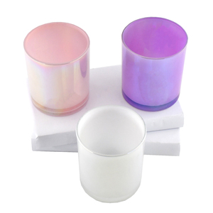 Hộp Đựng Nến Thủy Tinh Có Mùi Thơm Màu Trắng Ba Chiều Óng Ánh 12Oz Tùy Chỉnh Sang Trọng Có Nắp Để Làm Nến - Product Image 2