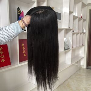 Wholesale in Stock 5x6.5 100% Raw Virgin European Russian Human Hair Topper Natural Color Silk <b>Toupees</b> for Hair Loss Women - Product Image 5