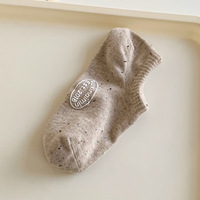 Chaussettes courtes respirantes pour femmes, nouvelle collection printemps-été, imprimées sur la semelle, chaussettes basses à bouche peu profonde pour femmes