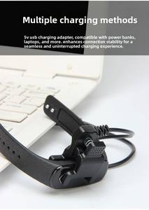 Cabo de Carregamento USB-A para Smartwatch 2026 com Clipe de Plástico, Conector de 2 Pinos 3mm 4mm para W26/HW22 - Product Image 6