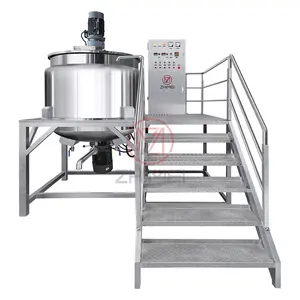 Mỹ phẩm Lotion Cream Mixer Máy xay sinh tố homogenizer với 500L homogenizer Tank trộn kem trộn chất lỏng