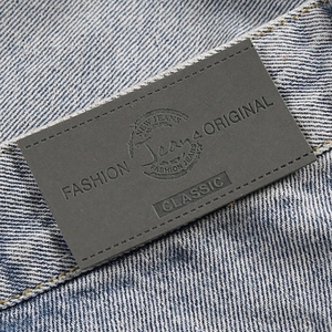 Custom Personalized Embossed Logo Sewing PU Leather <strong>Labels</strong> Tag for Clothes Garment <strong>Jeans</strong> - Product Image 4