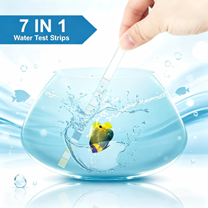 Tiras Reactivas 7 en 1 para <span class=keywords><strong>Acuario</strong></span>, 100 Tiras, Kit de Prueba de Agua para Peceras, pH, Amoníaco, Nitrito, Nitrato, <span class=keywords><strong>GH</strong></span>, <span class=keywords><strong>KH</strong></span>, Cloro, Agua Dulce - Product Image 5