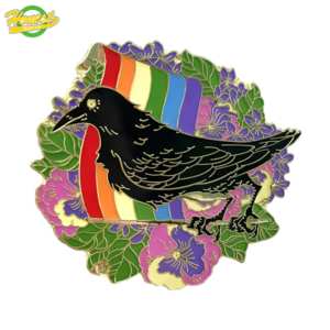 Venta al por mayor Gay Pride Rainbow Pin de solapa personalizado <span class=keywords><strong>LGBT</strong></span> Rainbow Heart Shaped Pride esmalte Metal Pin para ropa e insignia - Product Image 4