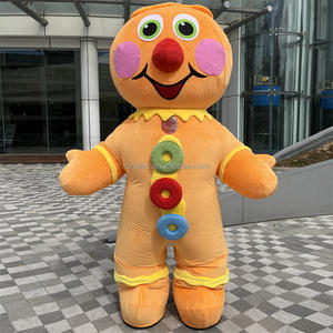 <span class=keywords><strong>2023</strong></span> gonflable pain d'épice homme mascotte Costume événement Cosplay fête de noël dessin animé Costume - Product Image 1