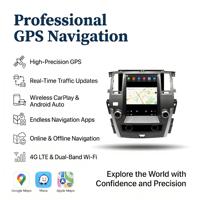 Radio para Auto con Pantalla Vertical Tesla de 12.1 Pulgadas para Nissan Patrol (2016-2019), con Unidad Principal Multimedia Inalámbrica Android Auto y CarPlay