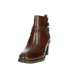 Botines de Mujer Cinzia Soft Marrón IS380527 de Cuero con Hebilla y Tacón Estilo Chukka - Product Image 5