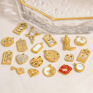 Fornituras de joyería de acero inoxidable, formas mixtas, chapadas en color dorado, para hacer collares, accesorios de bricolaje PJ91181 - Product Image 3