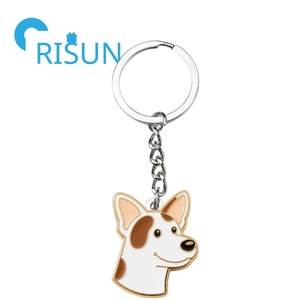 Llavero con colgante de <span class=keywords><strong>cachorro</strong></span> personalizado de fábrica, Llavero de regalo para amantes de los perros, llavero de esmalte de perro <span class=keywords><strong>Jack</strong></span> <span class=keywords><strong>Russell</strong></span> <span class=keywords><strong>Terrier</strong></span> personalizado - Product Image 6