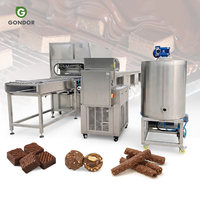 Équipement de tunnel de refroidissement multi-niveaux pour la production de mini-truffes, gaufrettes enrobées de chocolat et raisins enrobés, pour ligne de production