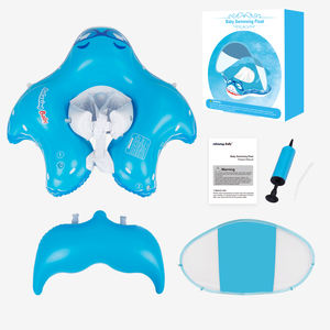 <span class=keywords><strong>Flotador</strong></span> de piscina para bebé con forma de tiburón, con toldo, <span class=keywords><strong>flotador</strong></span> infantil, juguete divertido, asiento de malla de seguridad, anti-vuelco, para niños pequeños, verano, venta al por mayor - Product Image 1