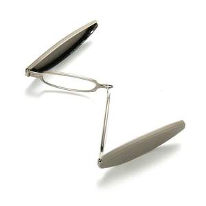 بيع مباشر من المصنع أزياء إطار بصري بسيط HD نظارات خفيفة مضادة للأزرق للنساء نظارات قراءة معدنية محمولة قابلة للطي - Product Image 3