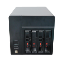 Serveur NAS Barebone 4 baies haute performance avec processeur Intel N95/N100/N150, compatible Windows 10/11 et Linux