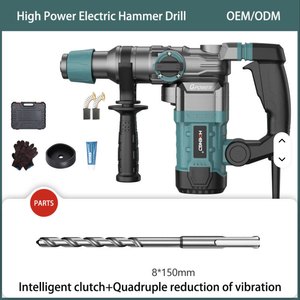Marteau perforateur électrique 3-en-1 110V/220V haute puissance pour la <span class=keywords><strong>démolition</strong></span> de murs en béton, avec fonction de perçage à percussion et de <span class=keywords><strong>démolition</strong></span> SDS - Product Image 1