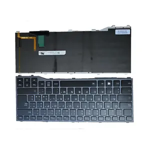 Siakoocty клавиатура для Fujitsu Siemens Lifebook t937 t938 cp724505-01 серая рамка черный с подсветкой это NC05006-B305 CP724507-01 00010