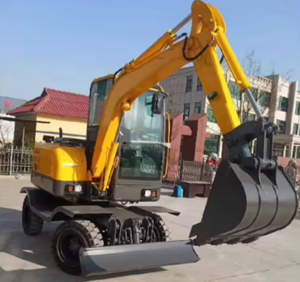 Mini-excavatrice agricole fabriquée en Chine, excavatrice sur roues de 4,5 tonnes à vendre - Product Image 5