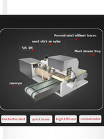 Machine à fabriquer des brochettes de boulettes de viande commerciales/Machine à brochettes de satay automatique