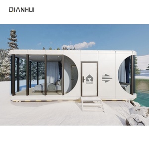 Alojamiento turístico al aire libre Casa prefabricada Resort <span class=keywords><strong>Villa</strong></span> 27,5 CBM 2 personas Cápsula Hotel OEM ODM - Product Image 1