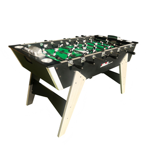 Table de baby-foot en bois de 52 pouces <span class=keywords><strong>pour</strong></span> deux joueurs, personnalisable, avec pièces en acier inoxydable, <span class=keywords><strong>pour</strong></span> l'intérieur, jouet sportif <span class=keywords><strong>pour</strong></span> enfants, idéale <span class=keywords><strong>pour</strong></span> la maison, les fêtes et les clubs - Product Image 2