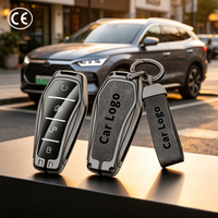 Funda de Metal para Llave de Coche con Diseño Moderno, Funda Protectora para Llave con Llavero, Resistente y Duradera, Personalizada al por Mayor para Llaves Byd