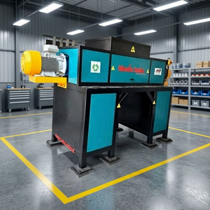 Broyeur de déchets de poisson de qualité supérieure, machine à double arbre semi-automatique électrique, solution industrielle de traitement et de recyclage des déchets - Product Image 1