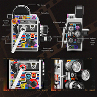 JQ JQ1130 2026 Nouveau modèle de caméra mécanique rétro MOC, jouets éducatifs DIY, cadeau créatif pour enfants, 805 pièces, ensembles de blocs de construction