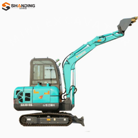 Mini-pelle sur chenilles hydraulique complète de 3 tonnes avec moteur Yanmar, cabine incluse, pour travaux efficaces en ferme et serre